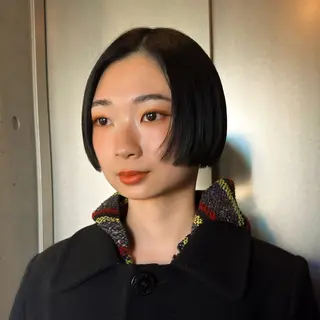 ショート カラー 柔め透明感血色カラー 暖色/レイヤー/ゆいのヘアスタイル