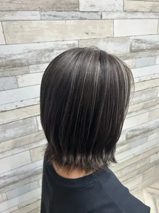 ミディアム カラー Picasso かせぎのヘアスタイル