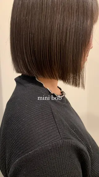 ミディアム 落合希 Olivebeigeのヘアスタイル