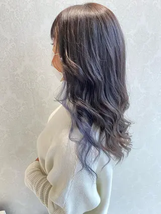 ロング カラー デザインカラー✨新倉 佑奈のヘアスタイル