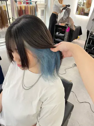 セミロング カラー Cielro/ダブル カラー/西田咲希のヘアスタイル