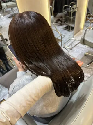 ミディアム カラー Ayano‪‪🎀似 合わせ×透明感🎀のヘアスタイル