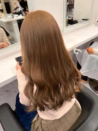 セミロング 💖札幌カラー 指名No.1💖玲奈のヘアスタイル