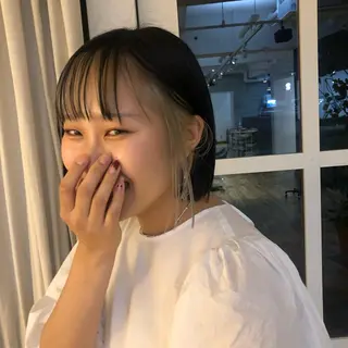 ショート カラー qpula misuzuのヘアスタイル