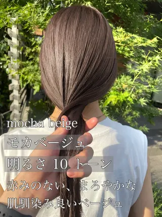 ロング カラー 顔周りカット 【オノザワリョウ】のヘアスタイル
