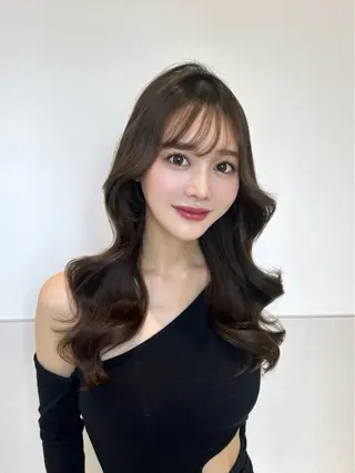 ロング カラー ヘアアレンジ 🩷韓国ヘア/ヨシン モリ🩷Maikaのヘアスタイル