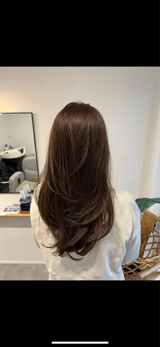 ロング カラー kibako ayanoのヘアスタイル