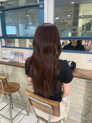 ロング カラー luck みうのヘアスタイル