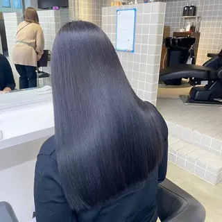 ミディアム カラー パーマ ヘアアレンジ メンズ キッズ ネイル マツエク・マツパ アイブロウ 韓国系🇰🇷🩶 艶暗髪/MEIのヘアスタイル