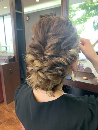 ヘアアレンジ おせ ちさとのヘアスタイル