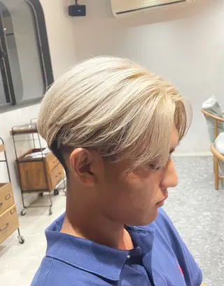 ショート カラー メンズ 野間 祐哉のヘアスタイル