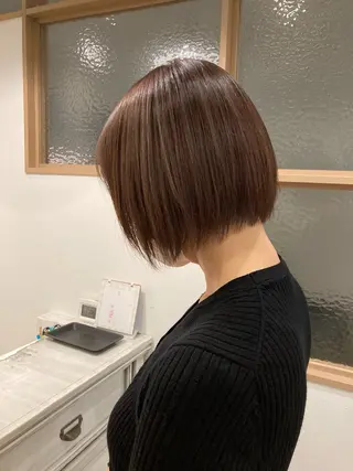 ミディアム ハマノ ミユのヘアスタイル
