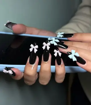 ロング SEINA_ NAIL🐈‍⬛💗のネイルデザイン