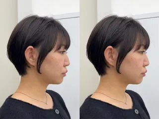 ショート ショート/ボブ レイヤー/チヨノのヘアスタイル