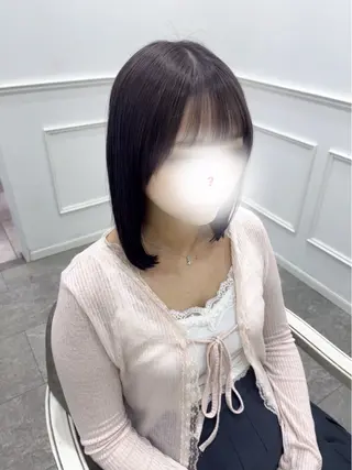 ミディアム カラー 新井 凪のヘアスタイル