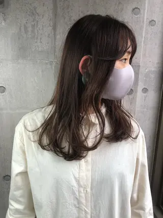 セミロング 早瀬裕之 パーマのヘアスタイル