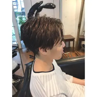 ショート カラー メンズ マエダ　カズエ🫶 coronahairのヘアスタイル
