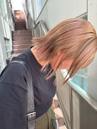 ショート カラー 池田理紗/ bob/メンズカットのヘアスタイル