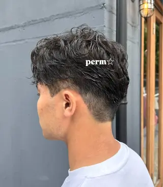 パーマ メンズパーマ✨️/ 縮毛カラー🫧あきはのヘアスタイル