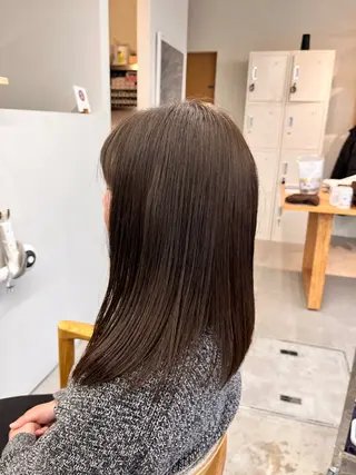 ミディアム カラー マミ🌱 ボブ/津田沼のヘアスタイル