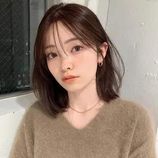 ミディアム カット無料内田 海香のヘアスタイル