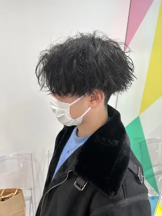 ショート カラー パーマ メンズ 【メンズサロン】 BLUCK 横浜のヘアスタイル