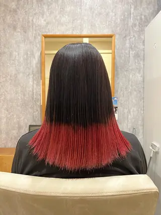 セミロング カラー ヘアアレンジ 🌈髪質改善・美髪矯 正・平野瀬乃🌈のヘアスタイル