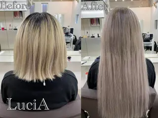 ロング カラー ヘアアレンジ LuciA/エクステ カラーのヘアスタイル