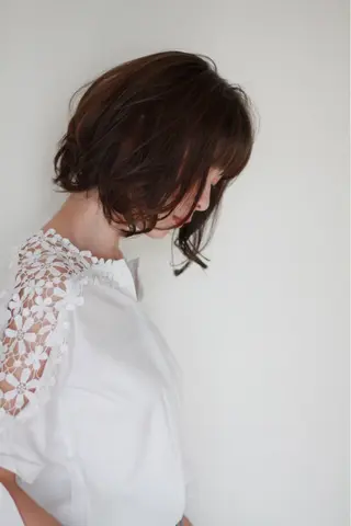 ミディアム SHIKI hair&make所属・ナカウチ タクのヘアスタイル