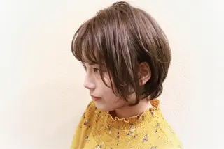 ショート カラー パーマ 🟦髪質改善6年 💊YAMAMOTOのヘアスタイル