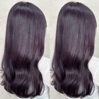 ロング カラー Rin♡透明感ピンク 🎀白肌ラベンダーのヘアスタイル