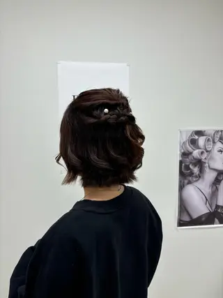 ショート ヘアアレンジ hair set / 渡辺未来🦋のヘアスタイル