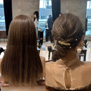 セミロング ヘアアレンジ 髙木美緒🌿 レイヤー/アレンジのヘアスタイル