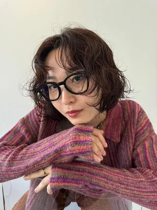 ショート カラー パーマ CEINE+ officialのヘアスタイル