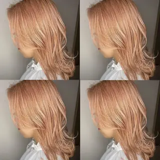 ミディアム カラー ヘアアレンジ 🦋レイヤー特化/ 羽エク/ナツミ🦋のヘアスタイル