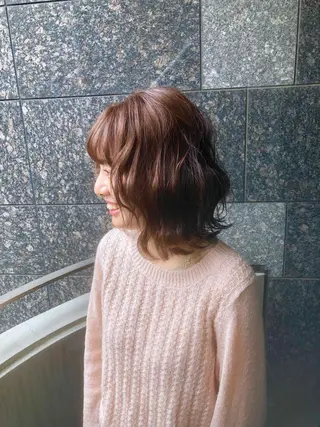 ミディアム カラーアンドケアリタ kitamuuuのヘアスタイル