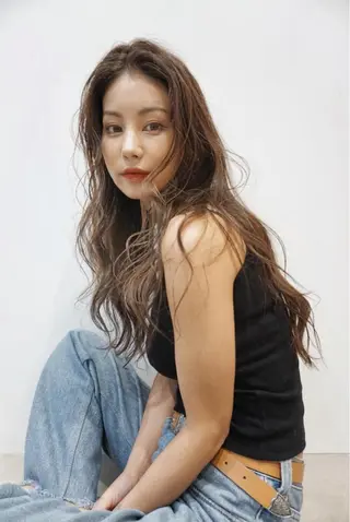 セミロング カラー ヘアアレンジ WATARU🔥／ 外国人風ハイライトのヘアスタイル