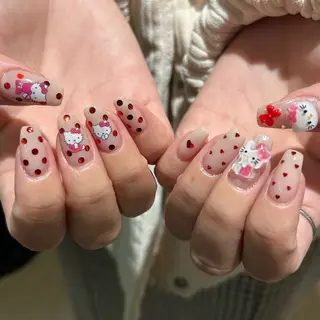 ネイル パラあり！フィルイン 美フォルムのネイルデザイン