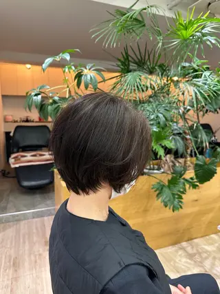 ショート 切りっぱなし/髪質 改善矯正/さやか🫧のヘアスタイル