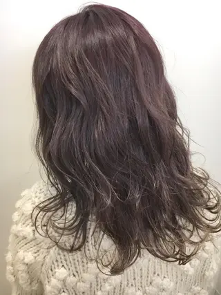 セミロング カラー 永井 大希のヘアスタイル