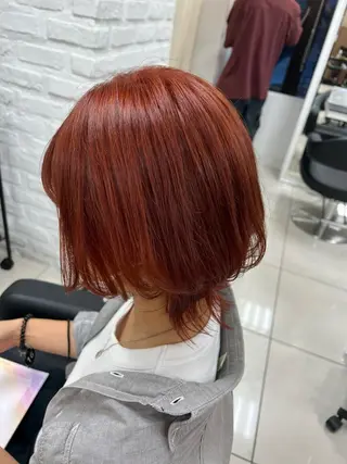 ミディアム カラー 【暖色カラー特化】 中山由梨のヘアスタイル