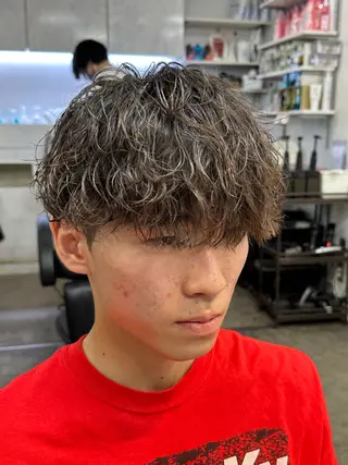 パーマ メンズ fifth/原宿/ カットモデル/カズのヘアスタイル