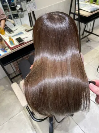 ロング 縮毛矯正/髪質改善 特化/冨島智基のヘアスタイル