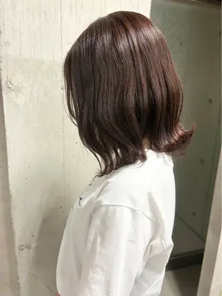 ミディアム 🫧透明感🫧ツヤ感 ✨️カラー特化のヘアスタイル