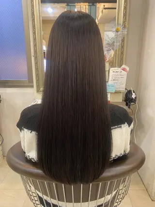 ロング カラー パーマ ヘアアレンジ kame|レイヤー / 似合わせ顔周りのヘアスタイル