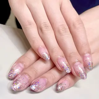 ネイル kazane長さだし フィルイン持ち込みのネイルデザイン