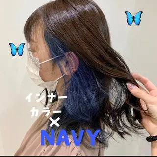 セミロング カラー ヘアアレンジ ハイトーン特化 川井優汰のヘアスタイル