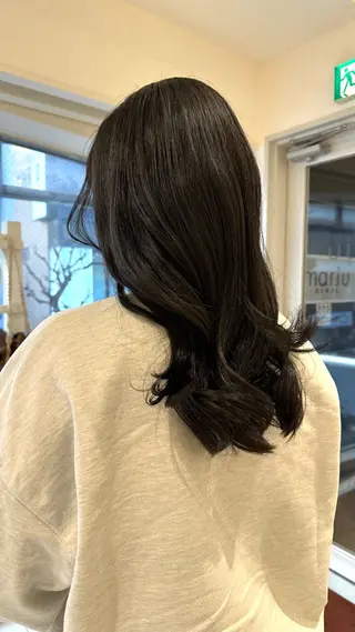 セミロング カラー 🤍ハイライト/ レイヤー/銀座🤍のヘアスタイル