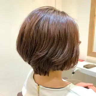 ショート パーマ ショート×カラー 🦊堀米早紀【荻窪】のマツエク・マツパデザイン