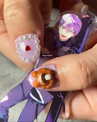 ネイル 3dパーツ/流行り 👧shushu❤️のネイルデザイン